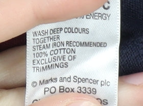 Marks and Spencer Men's XL Red & Blue Striped Polo