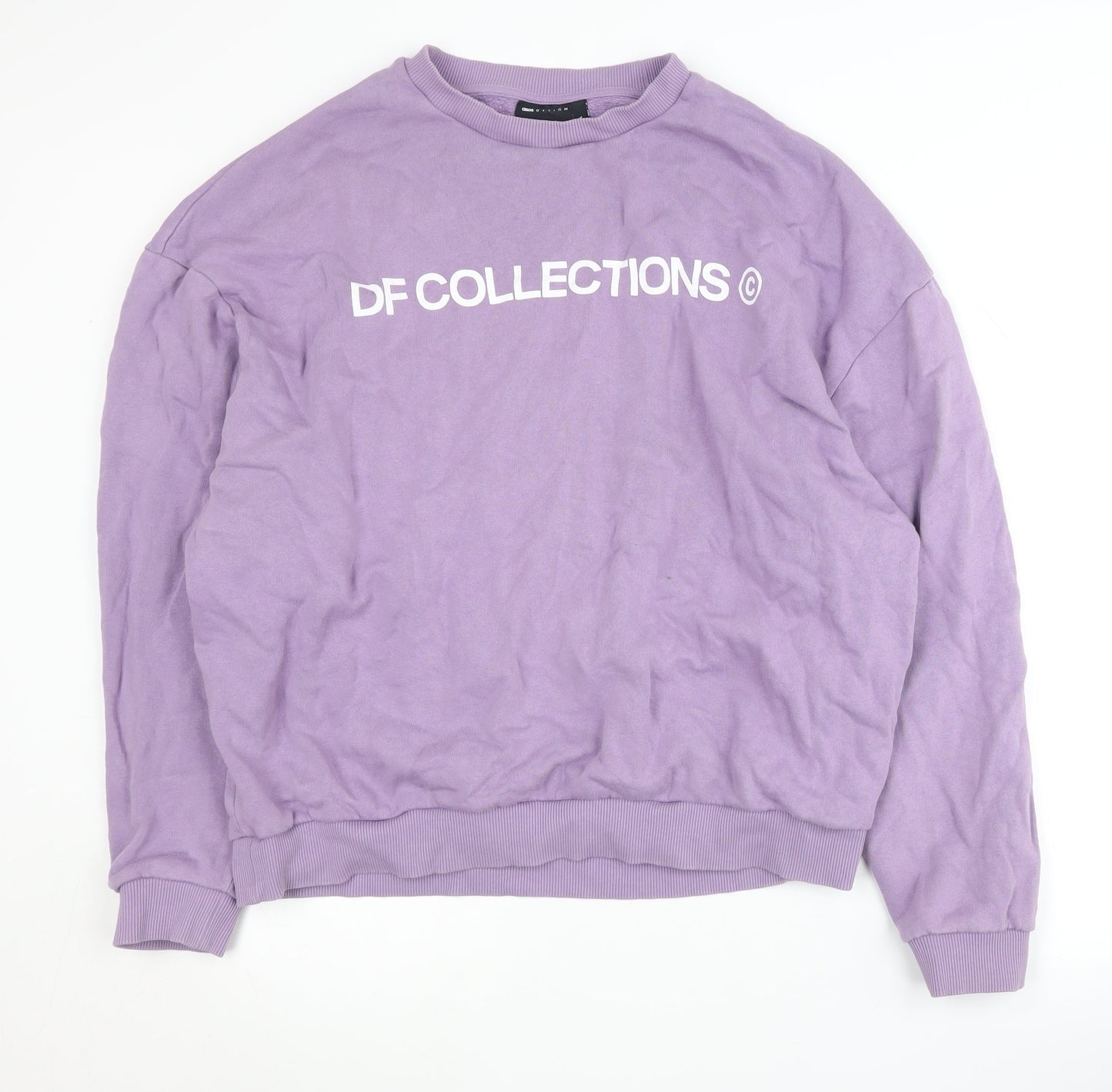 Womens UK Size L ASOS DESIGN Purple Pullover Sweatshirt