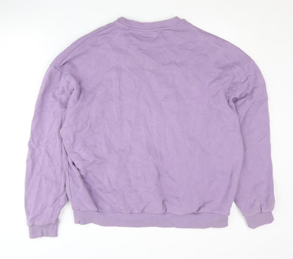 Womens UK Size L ASOS DESIGN Purple Pullover Sweatshirt