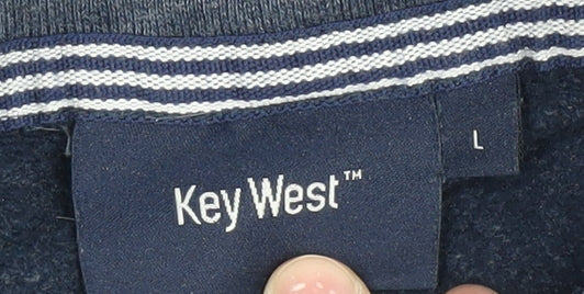 Key West Men's Blue Pullover Sweatshirt L