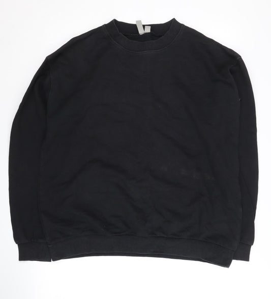 Womens UK Size 14 ASOS Black Pullover Sweatshirt