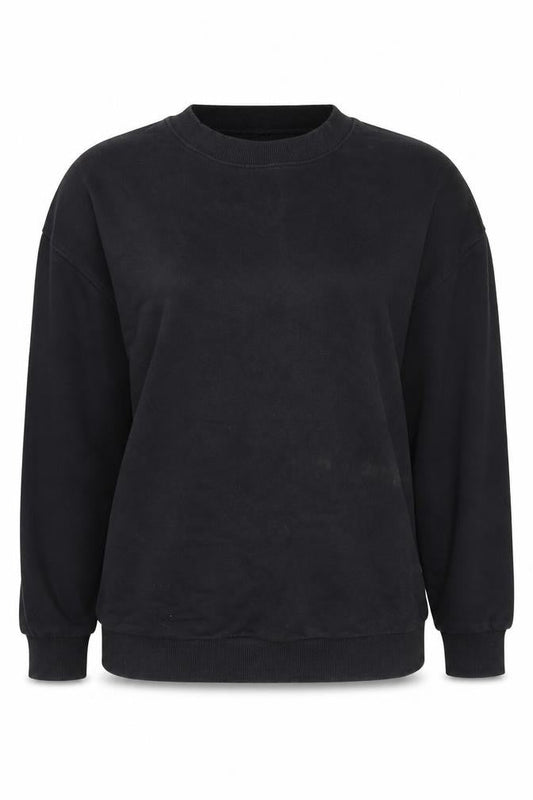 Front view of ASOS Women's Black Pullover Sweatshirt, size 14
