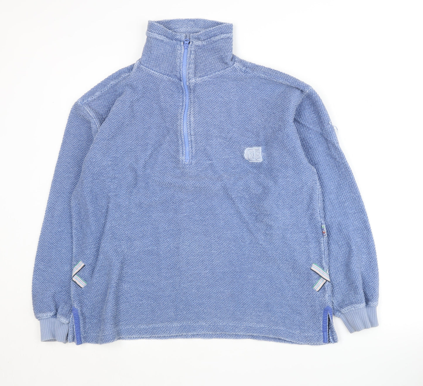 Deal Unisex Blue Pullover Sweatshirt L 1/4 Zip