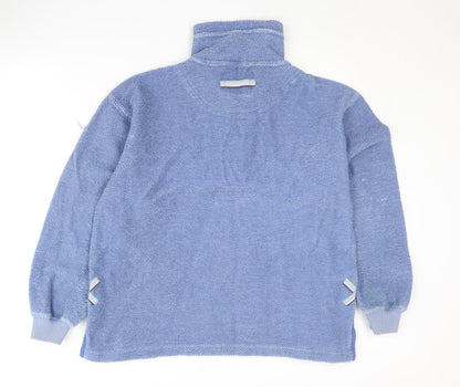Deal Unisex Blue Pullover Sweatshirt L 1/4 Zip