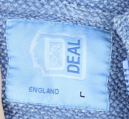 Deal Unisex Blue Pullover Sweatshirt L 1/4 Zip