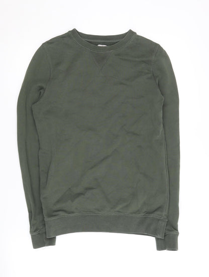 Mens UK Size XS ASOS Green Pullover Sweatshirt