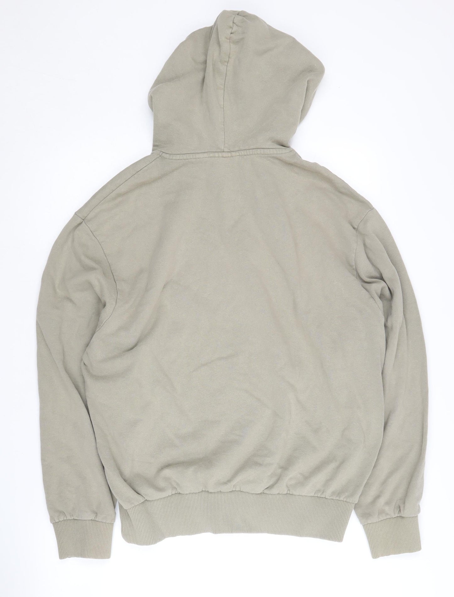 Mens UK Size M COLLUSION Beige Pullover Hoodie