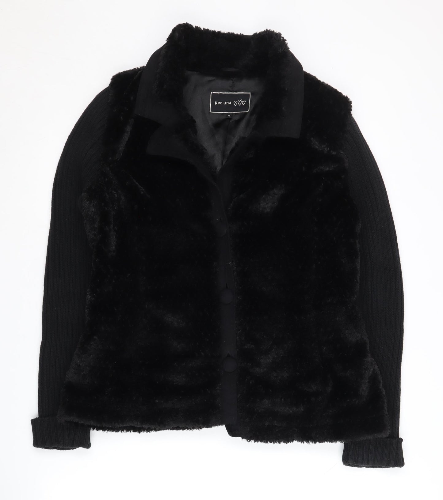 Womens UK Size M Marks and Spencer Black Basic Jacket