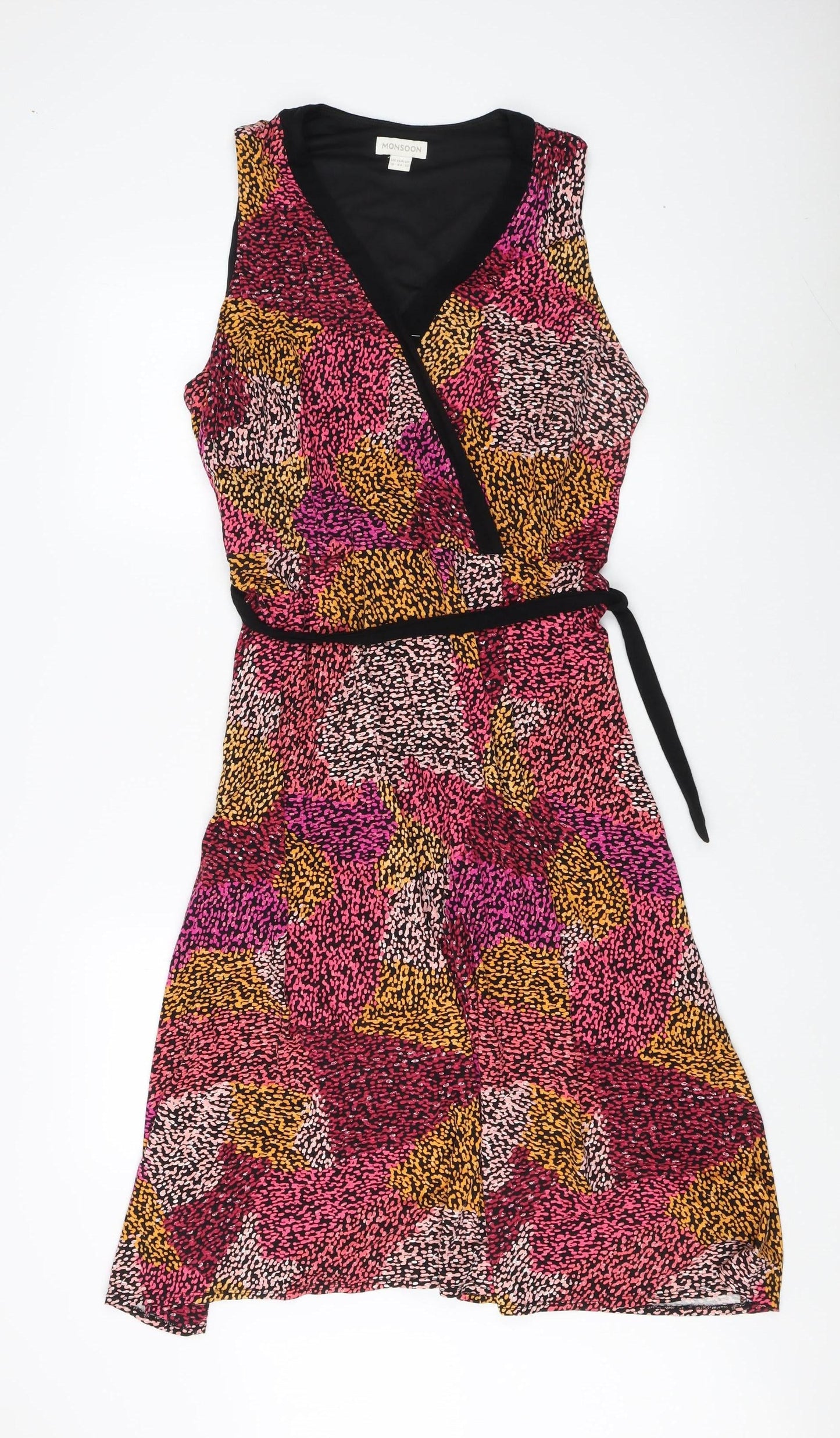 Monsoon Women’s Multicoloured Wrap Dress Size 16