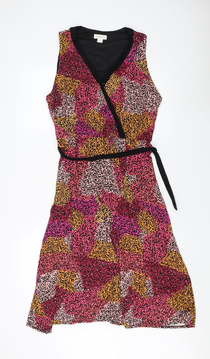 Monsoon Women’s Multicoloured Wrap Dress Size 16