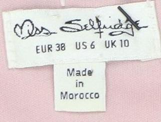 Miss Selfridge Women's Pink Wrap Dress Size 10