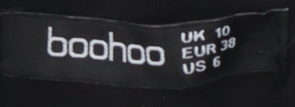 Womens UK Size 10 Boohoo Black