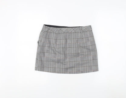 Miss Selfridge Women's Grey Check Pencil Skirt UK 10