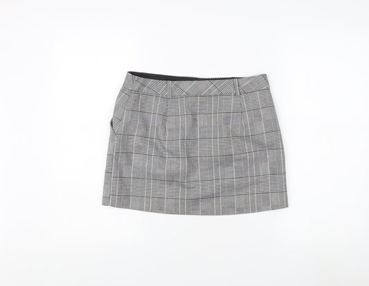 Miss Selfridge Women's Grey Check Pencil Skirt UK 10