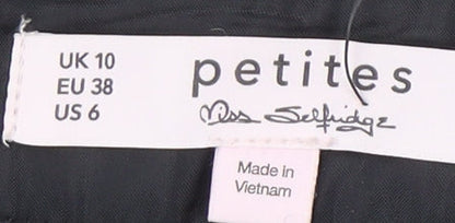 Miss Selfridge Women's Grey Check Pencil Skirt UK 10