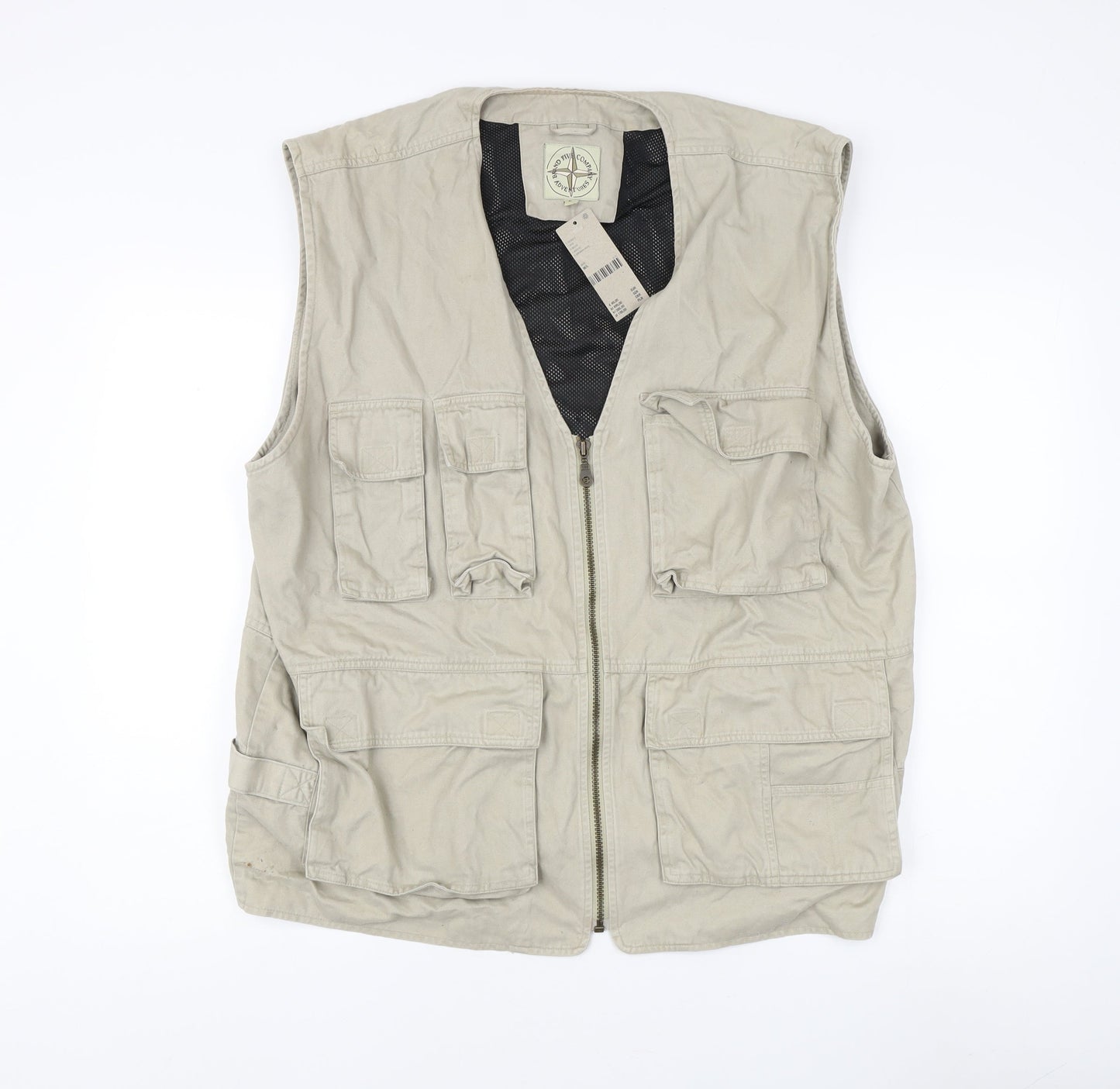 Mens UK Size Medium Brand Five Company Beige Gilet