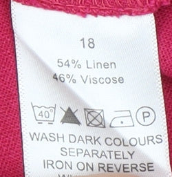 Mia Moda Women's Red Skirt Size 18