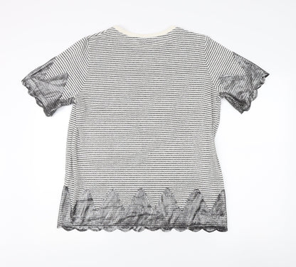 Womens UK Size 18 Marks and Spencer Multicoloured Basic T-Shirt