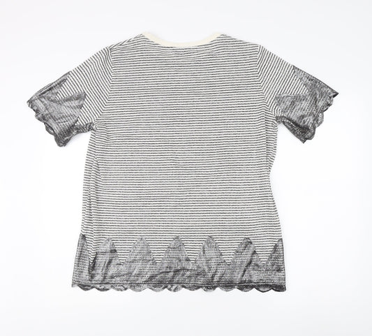 Womens UK Size 18 Marks and Spencer Multicoloured Basic T-Shirt