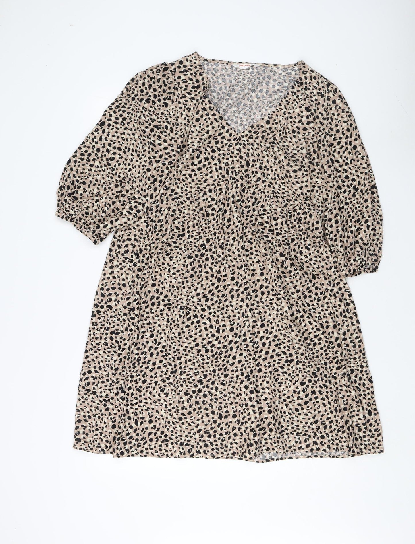 John Lewis Women’s Animal Print Viscose Dress, Size 10