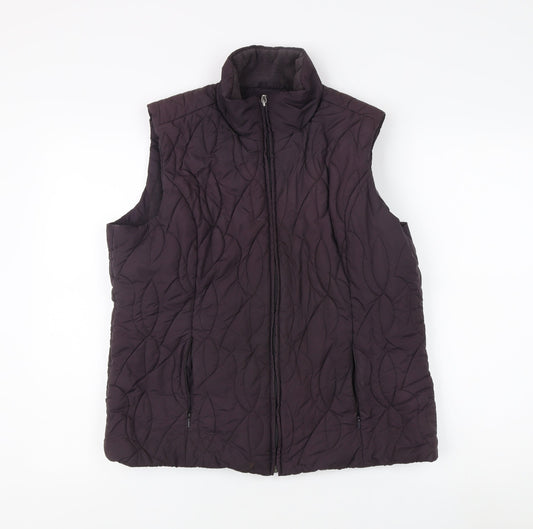 Marks and Spencer Women's Black Quilted Waistcoat L