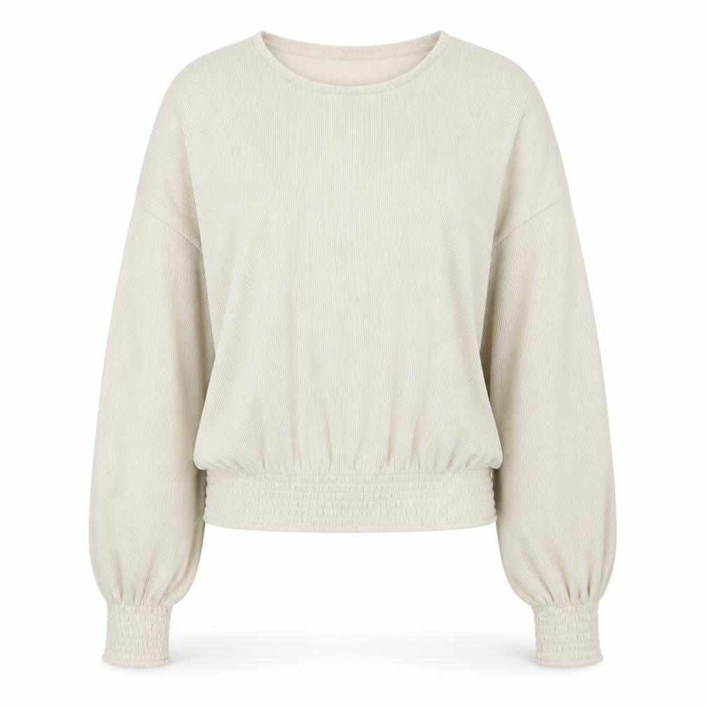Womens UK Size 10 Zara Beige Basic Blouse
