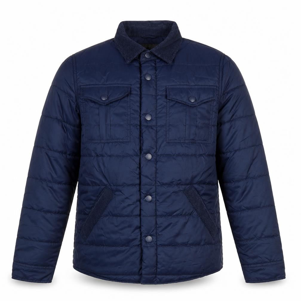 Mens UK Size S BS Quality Apparel Blue Quilted Coat
