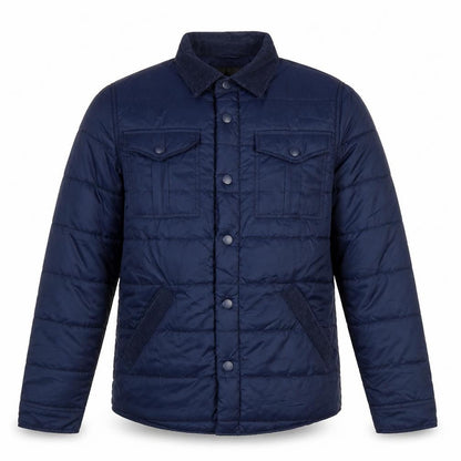 Mens UK Size S BS Quality Apparel Blue Quilted Coat