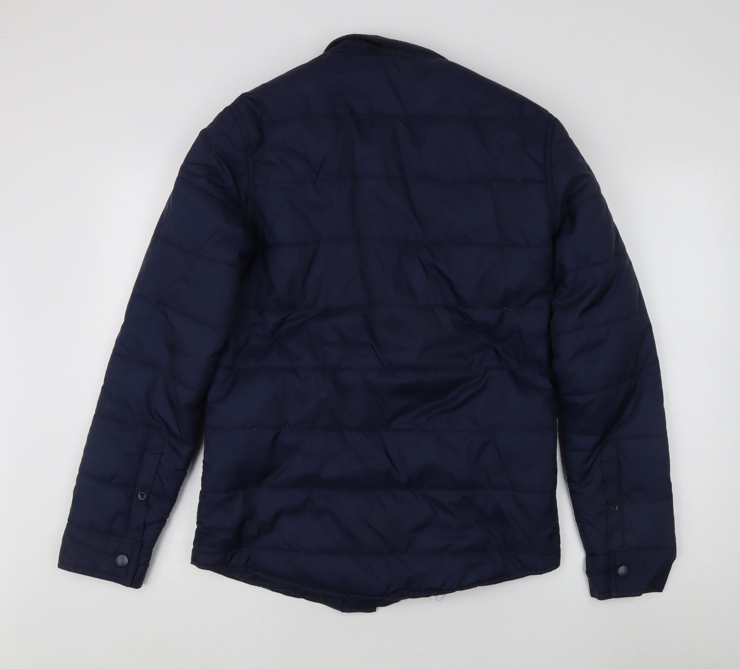 Mens UK Size S BS Quality Apparel Blue Quilted Coat