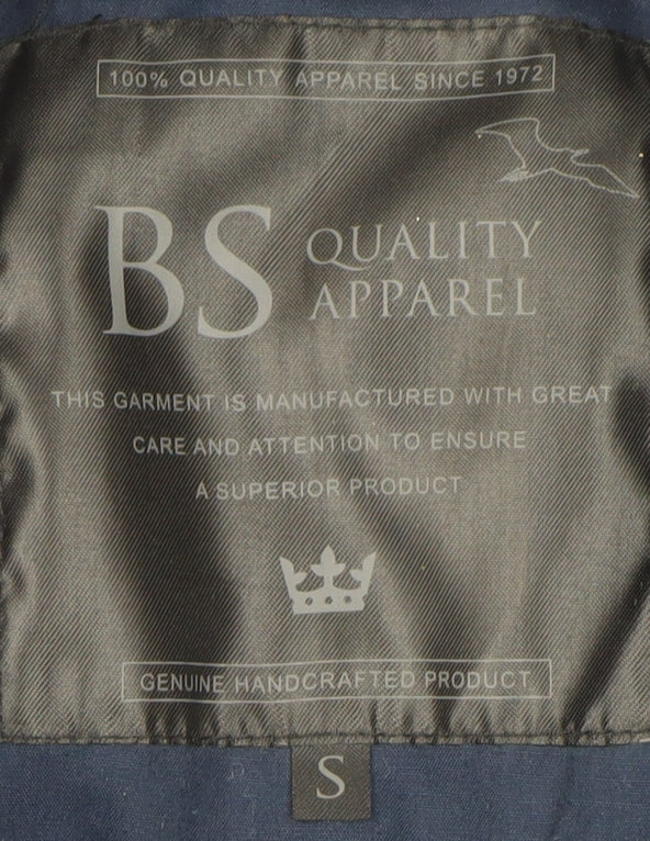 Mens UK Size S BS Quality Apparel Blue Quilted Coat