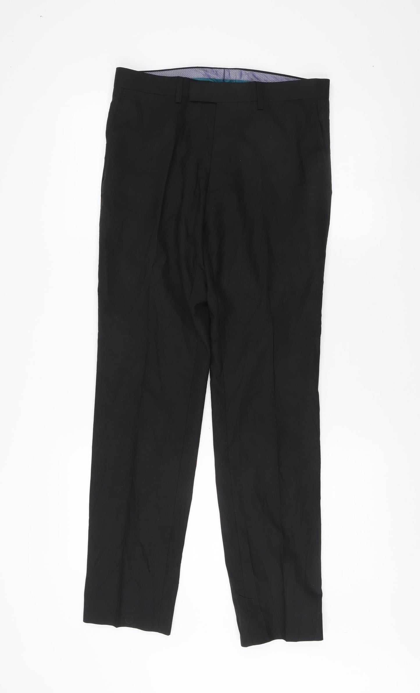 Marks and Spencer Men's Black Slim Trousers 30