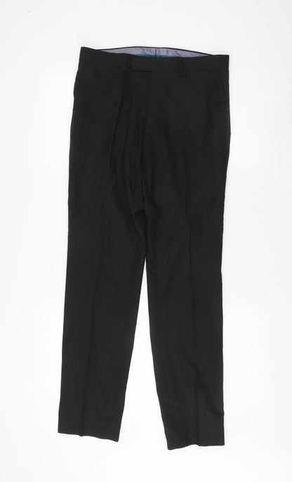 Marks and Spencer Men's Black Slim Trousers 30