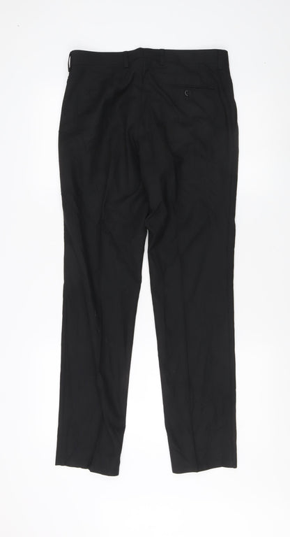 Marks and Spencer Men's Black Slim Trousers 30