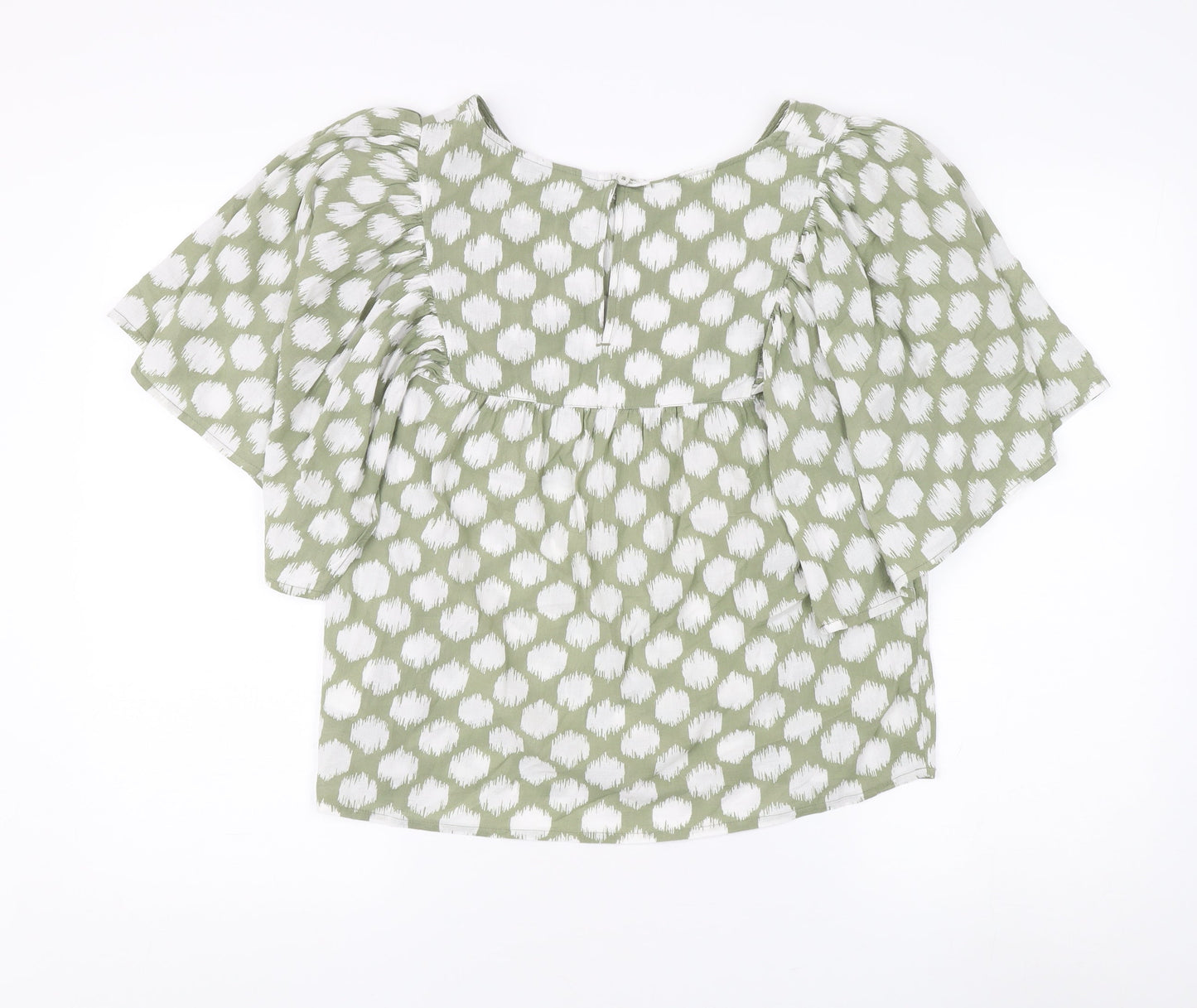 Womens UK Size 8 Marks and Spencer Green Basic Blouse