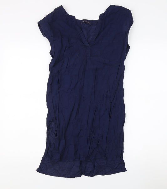 Womens UK Size 8 Marks and Spencer Blue Tunic Blouse