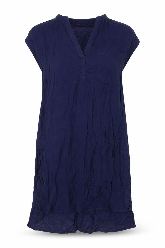 Womens UK Size 8 Marks and Spencer Blue Tunic Blouse