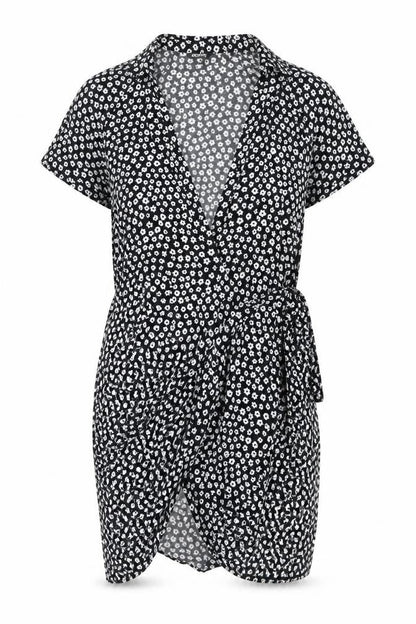 Womens UK Size XS Monki Black Wrap