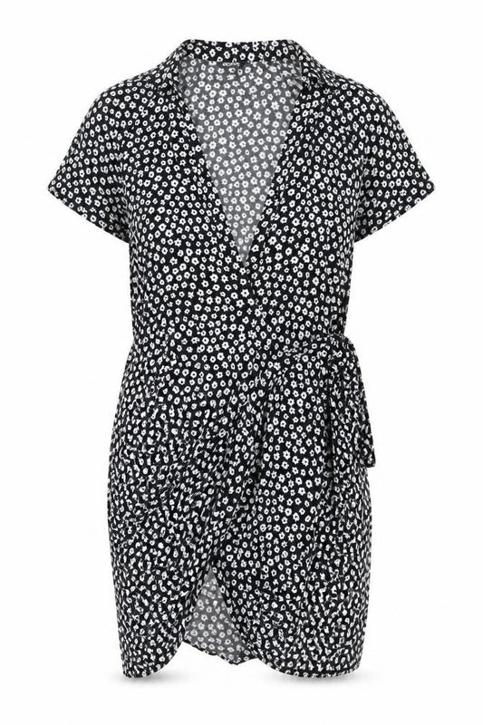 Womens UK Size XS Monki Black Wrap