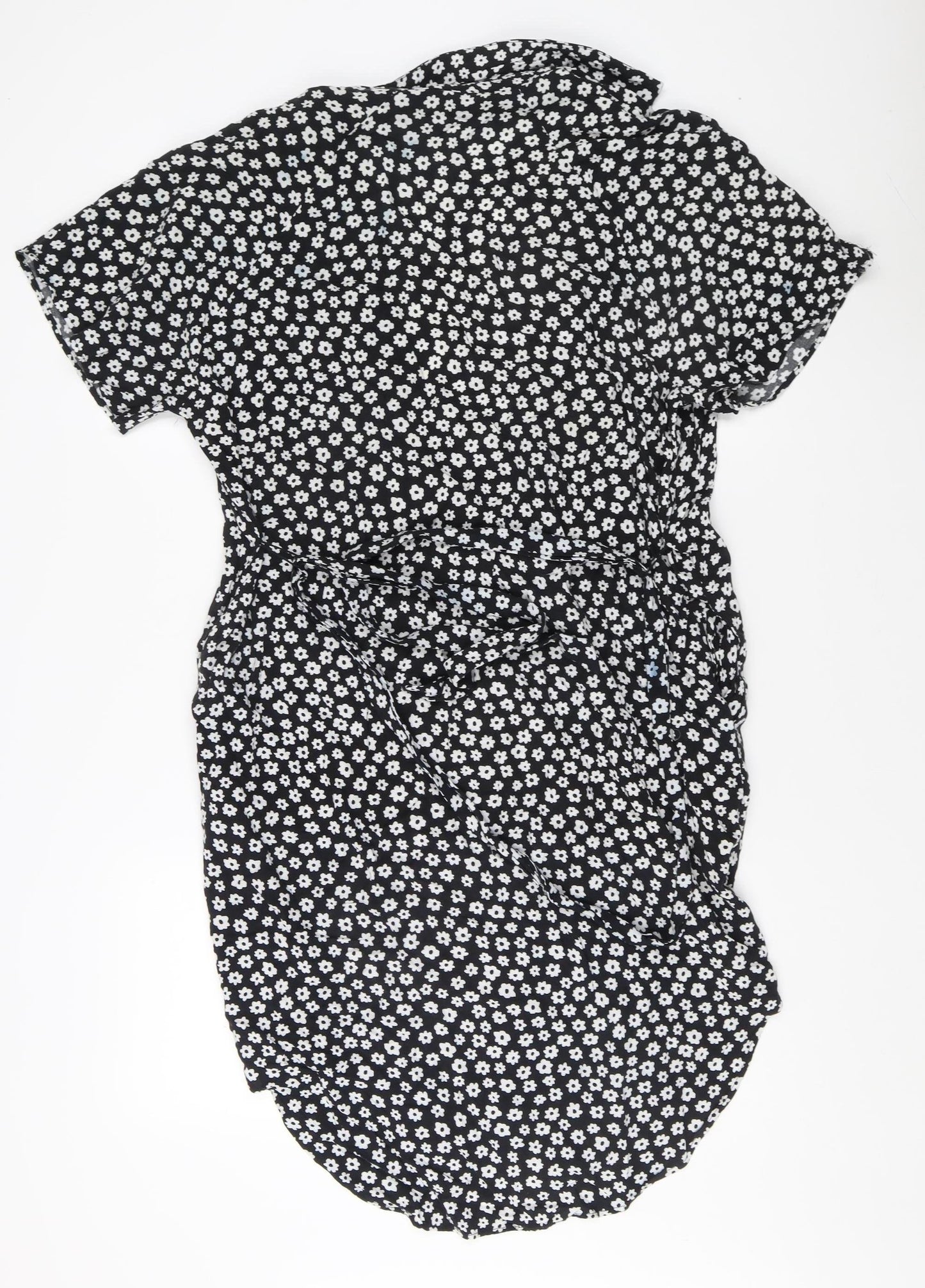 Womens UK Size XS Monki Black Wrap