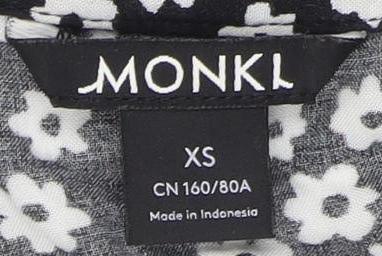 Womens UK Size XS Monki Black Wrap