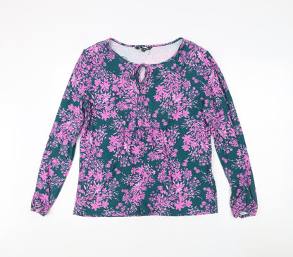 Bonmarché Women's Multicoloured Floral Tunic Blouse Size 14