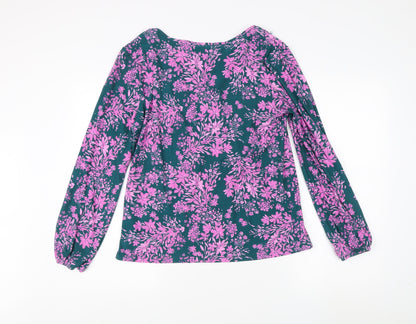 Bonmarché Women's Multicoloured Floral Tunic Blouse Size 14