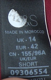 Marks and Spencer Women’s Red Floral Sheath Dress Size 14