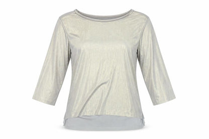 Womens UK Size S Stradivarius Gold Basic Blouse