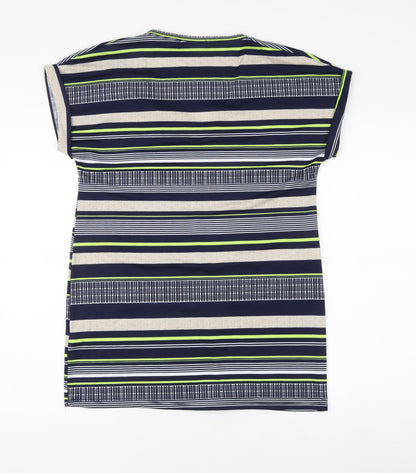 Womens UK Size S Alexara Multicoloured Basic T-Shirt