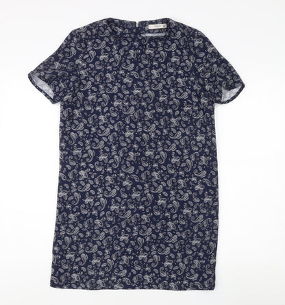 Mango Women's Blue Paisley Dress Size S