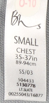 BHS Men's Blue Polo Shirt, Small, Short Sleeve, 100% Cotton