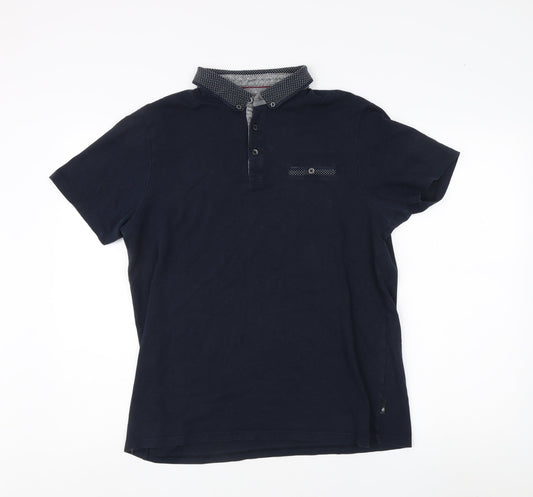 Burton Menswear Black Polo Shirt, Men's L, Regular Fit