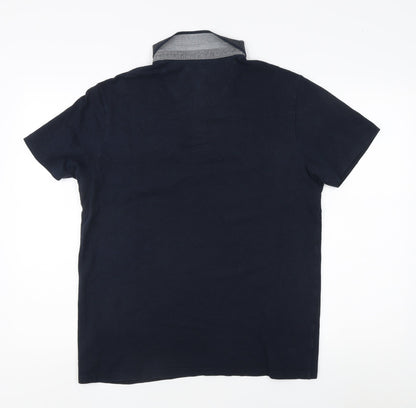 Burton Menswear Black Polo Shirt, Men's L, Regular Fit