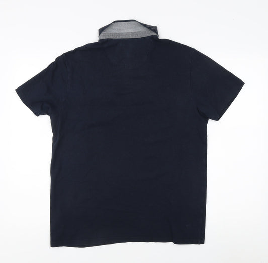 Burton Menswear Black Polo Shirt, Men's L, Regular Fit